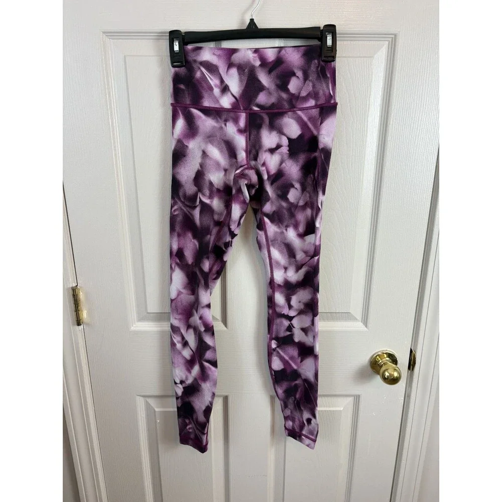 Lululemon Women's Size 4 Wunder Under Hi-Rise Blush Blossom Alpine Pink - 426